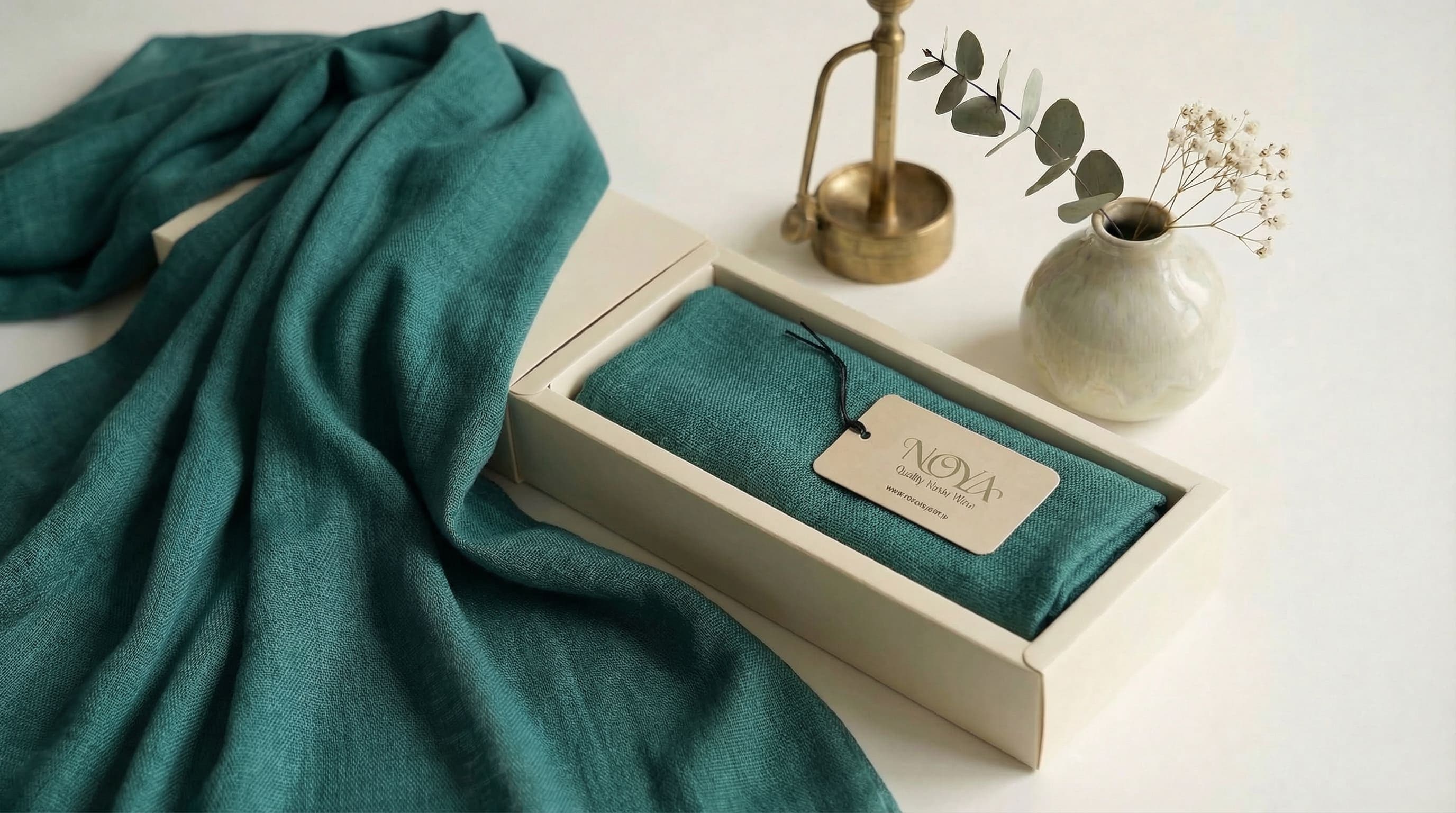 Pure Cotton Hijab - Olive Green