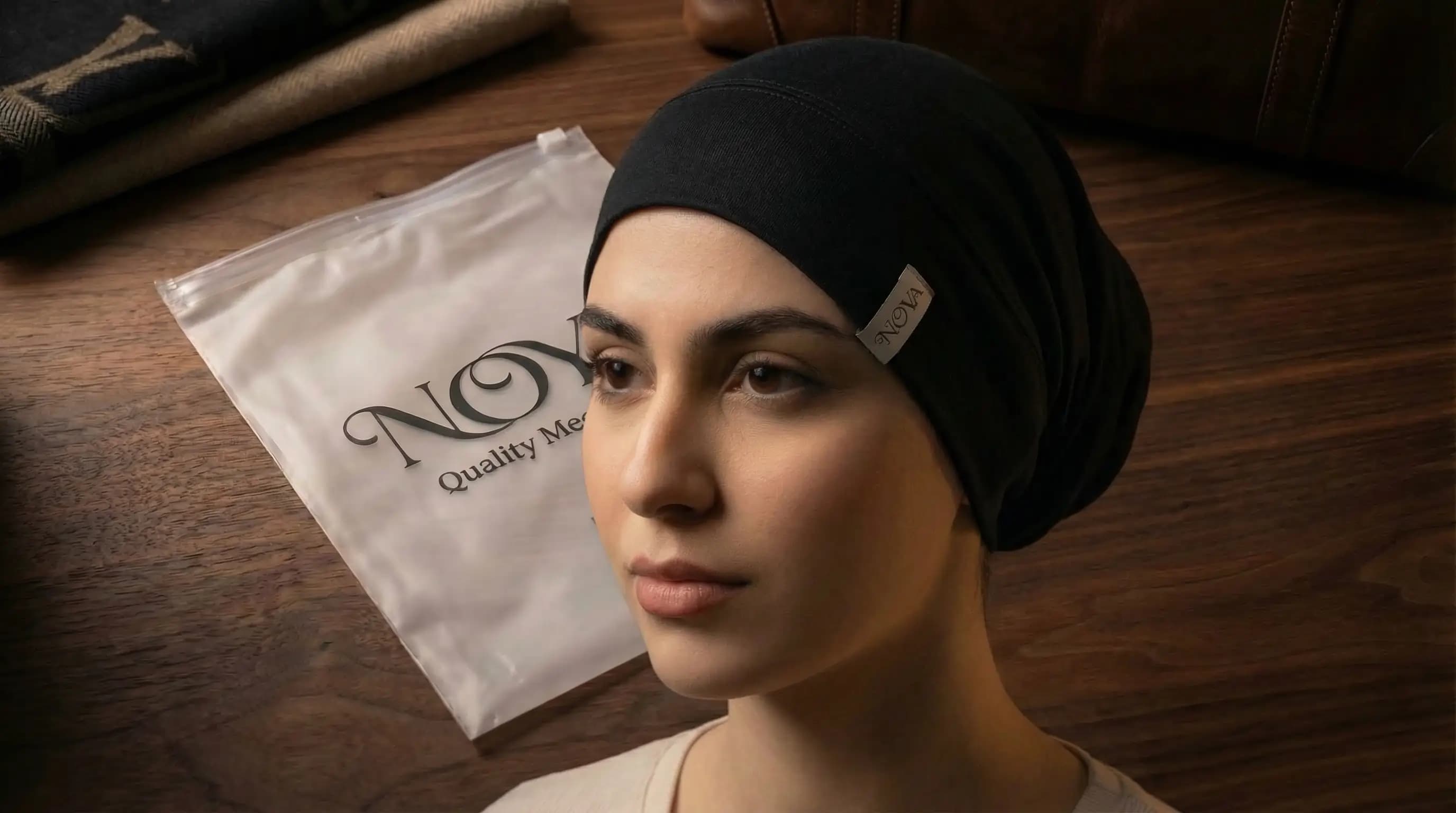 Black Syrian Under Hijab Cap